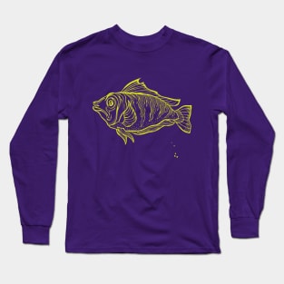 Fabulous perch drawing. Long Sleeve T-Shirt